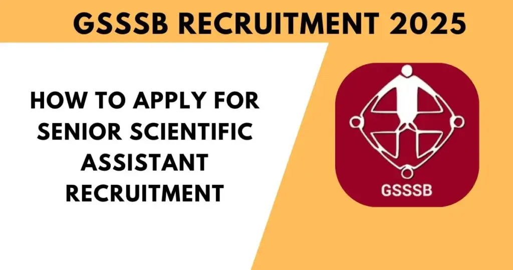 How to apply for Senior Scientific Assistant Recruitment