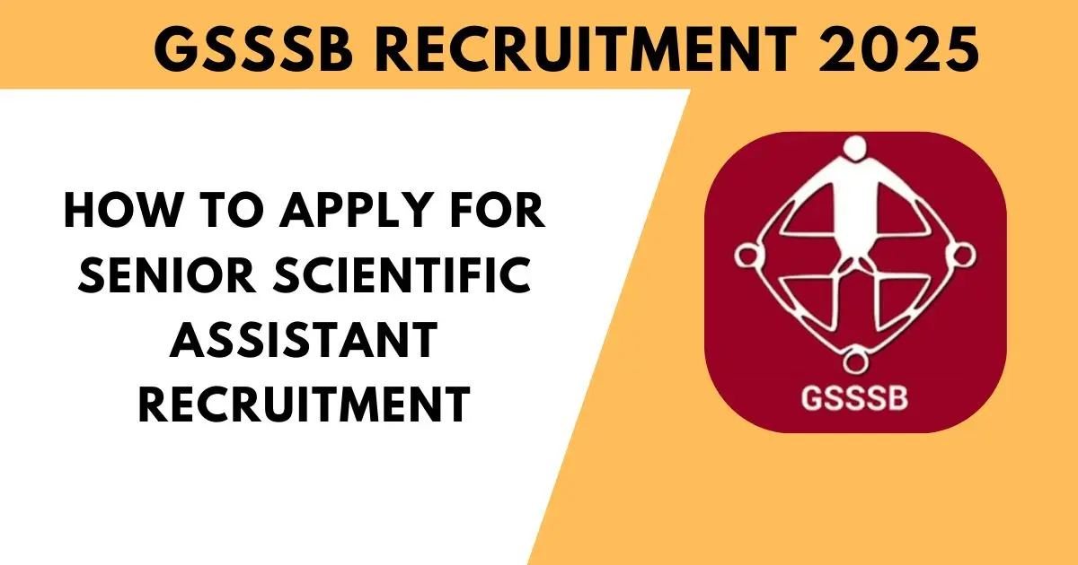 How to apply for Senior Scientific Assistant Recruitment