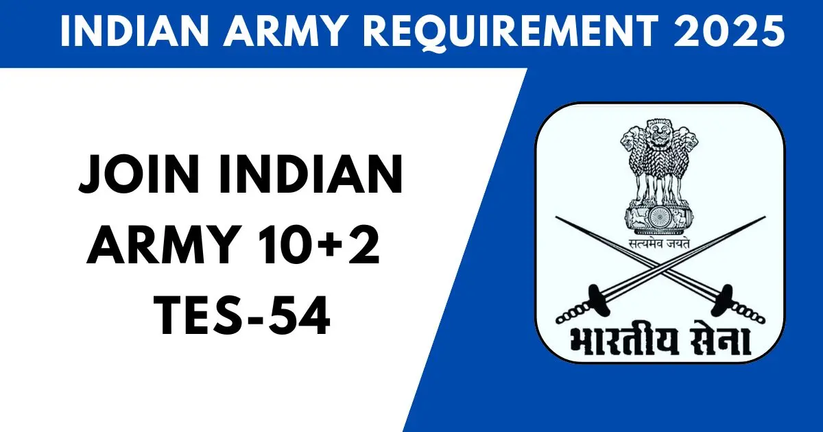 Join Indian Army 10+2 TES-54