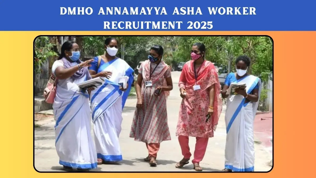 DMHO Annamayya Asha Worker Recruitment 2025 » Apply for 1294 Vacancies