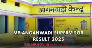 MP Anganwadi Supervisor Result 2025