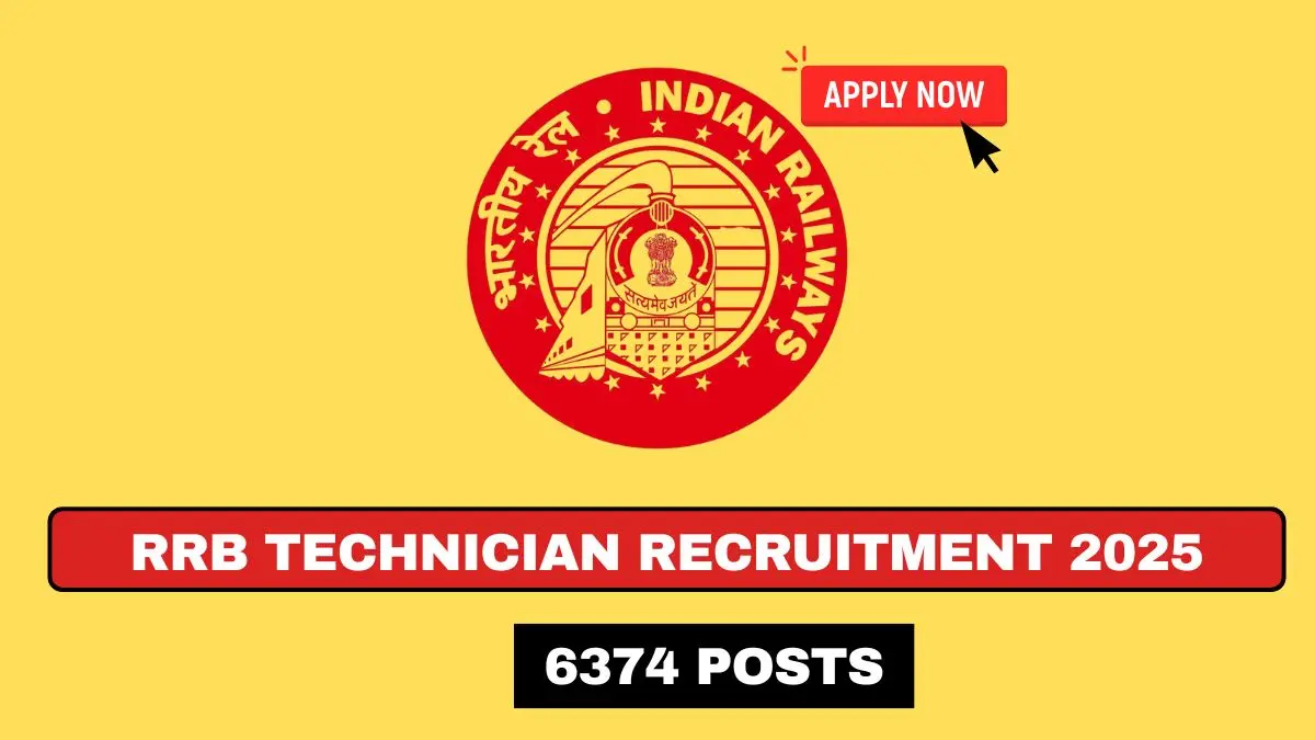 RRB Technician Recruitment 2025